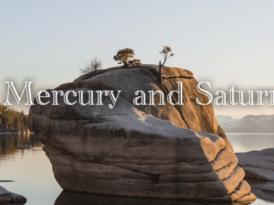 水星×土星のシナストリーアスペクト