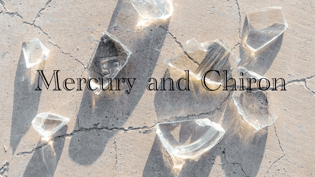 水星×キロンのシナストリーアスペクト