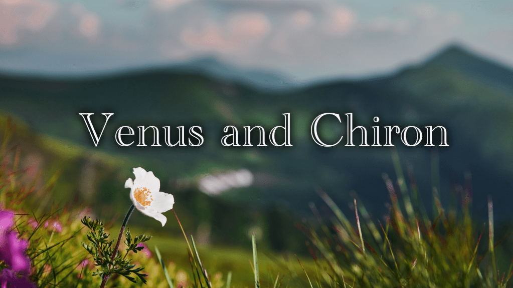 金星×キロンのシナストリーアスペクト