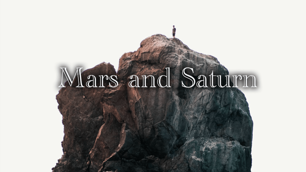 火星×土星のシナストリーアスペクト